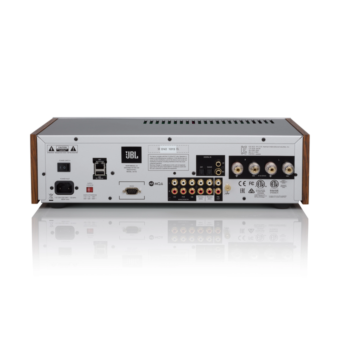 JBL SA750 - Teak - Streaming Integrated Stereo Amplifier - Detailshot 3 image number null